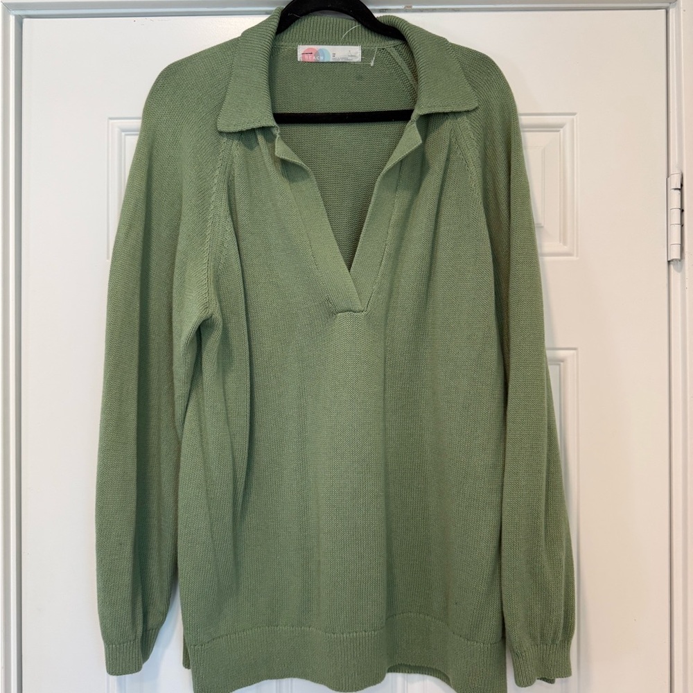 Free People Drea Light Sage sweater & pants set